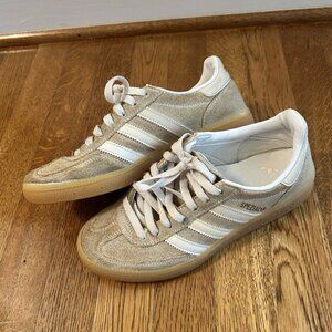 adidas Originals Handball Spezial Beige Gold, Size 5.5 US (MEN) | Women 7